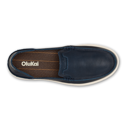 OluKai Men | Kākaha Nia Men‘s Suede Slip-On Shoes - Mood Indigo