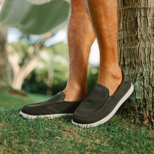 OluKai Men | Kākaha Mesh Men‘s Slip-On Shoes - Nori