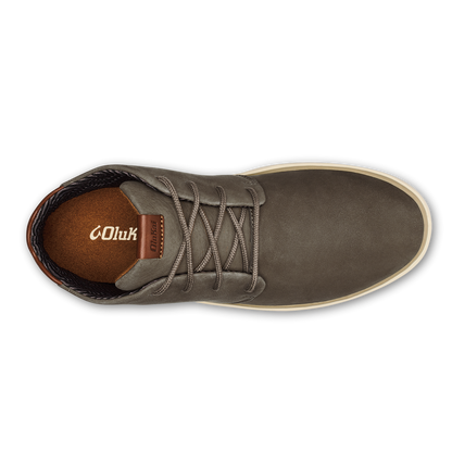 OluKai Men | Papakū 'Ili Men’s Waterproof Leather Boots- Mustang