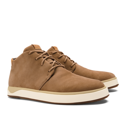 OluKai Men | Papakū 'Ili Men’s Waterproof Leather Boots- Tan
