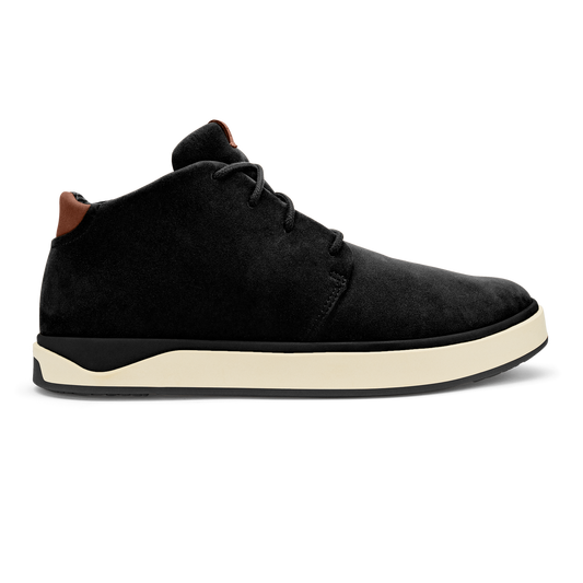 OluKai Men | Papakū 'Ili Men’s Waterproof Leather Boots- Black