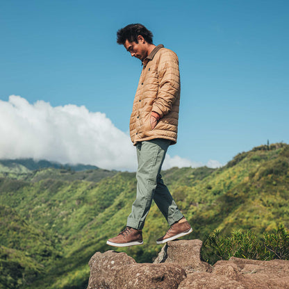 OluKai Men | Kekaha Men’s Chukka Boots - Toffee / Off White
