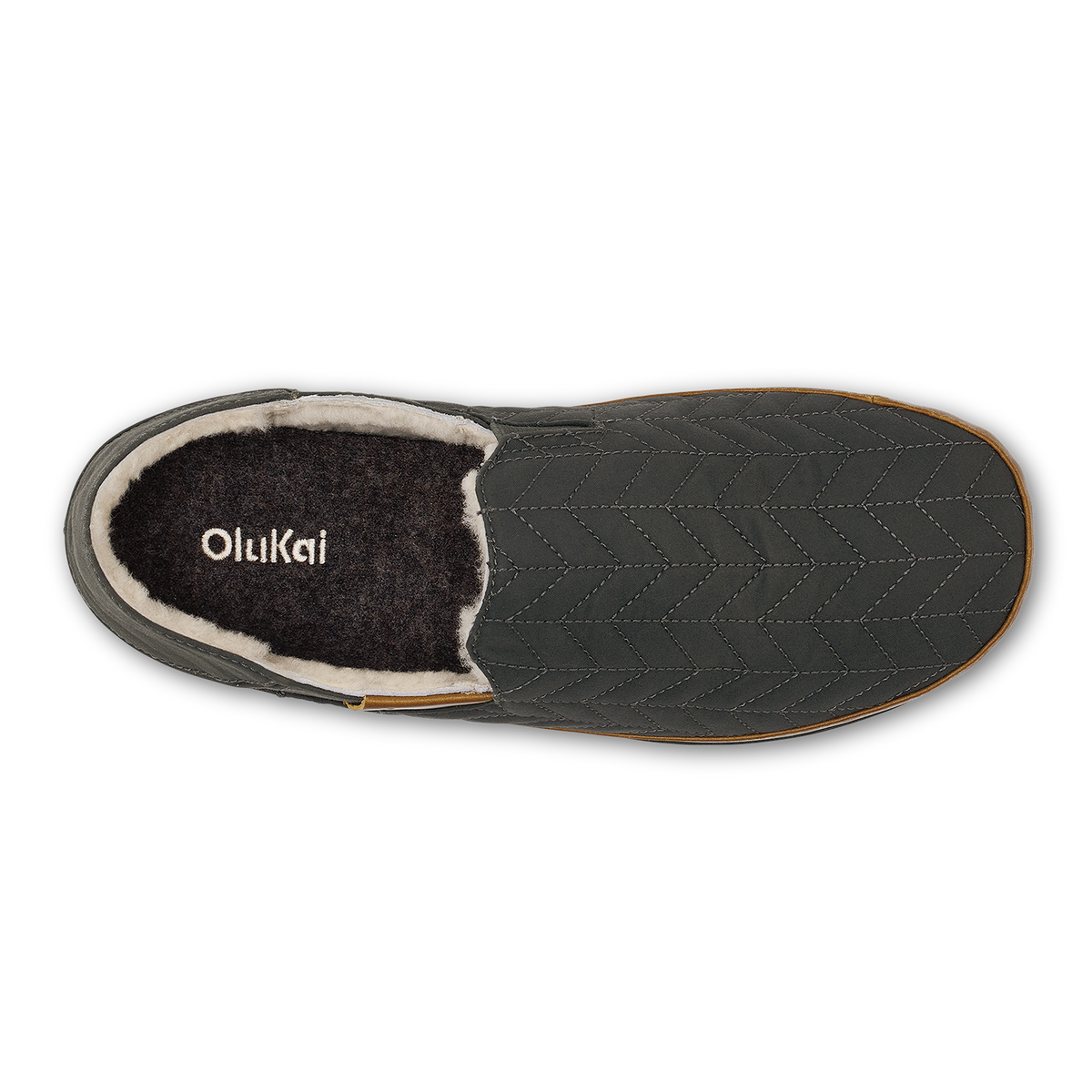 OluKai Men | Hanohano Men’s Waxed Canvas Slippers - Dark Shadow