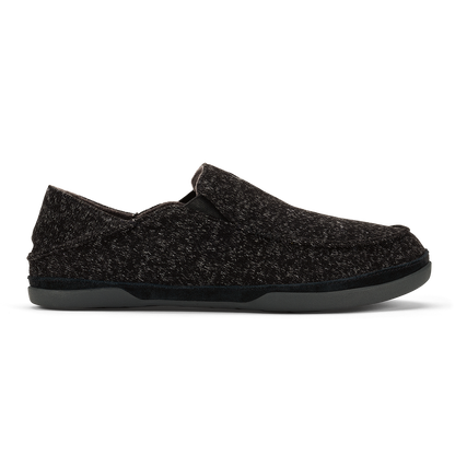OluKai Men | Moloā Hulu Men’s Wool Slippers - Black