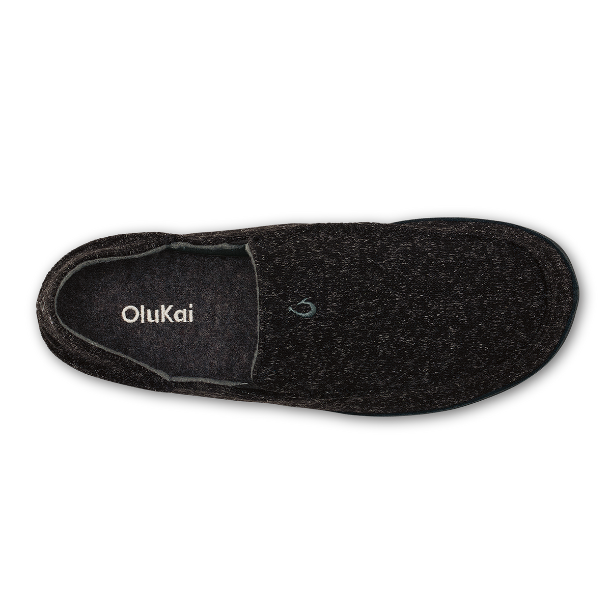 OluKai Men | Moloā Hulu Men’s Wool Slippers - Black
