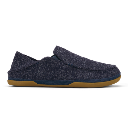 OluKai Men | Moloā Hulu Men’s Wool Slippers - Trench Blue