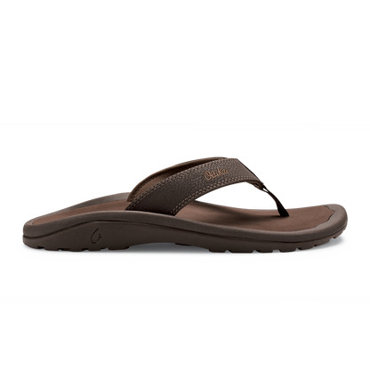 OluKai Men | ‘Ohana Men's Beach Sandals - Dark Java / Ray