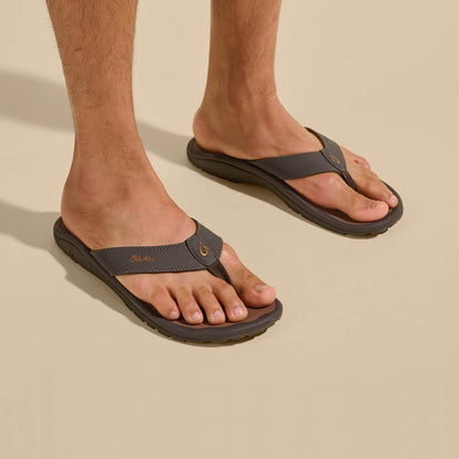 OluKai Men | ‘Ohana Men's Beach Sandals - Dark Java / Ray