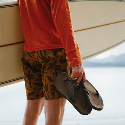 OluKai Men | ‘Ohana Men's Beach Sandals - Dark Java / Ray