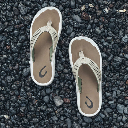 OluKai Men | Ulele Men's Water-Ready Beach Sandals - Clay / Mustang