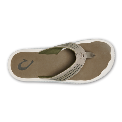 OluKai Men | Ulele Men's Water-Ready Beach Sandals - Clay / Mustang