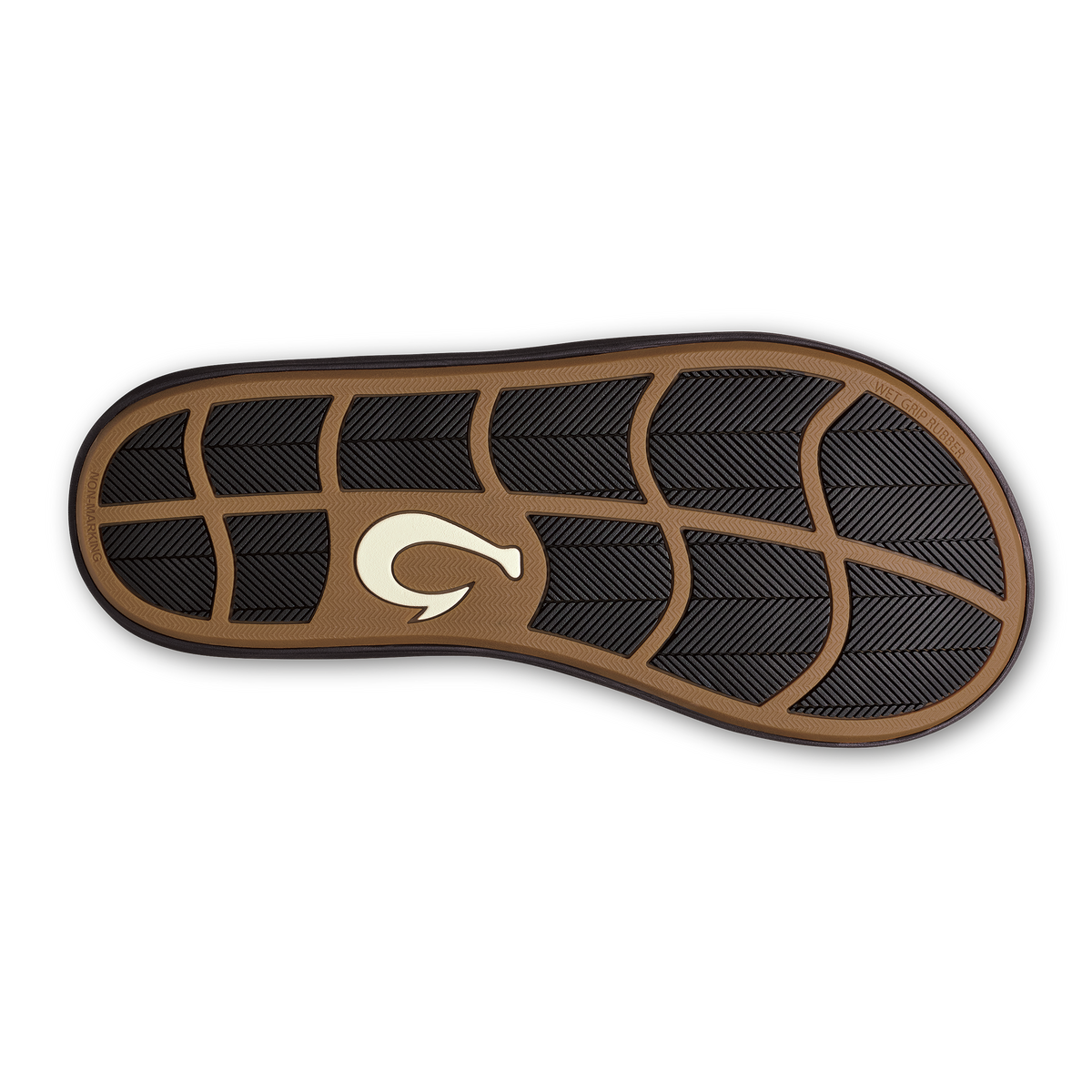OluKai Men | Ki‘i Men’s Water Ready Beach Sandals - Lava Rock / Bold Blue