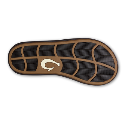 OluKai Men | Ki‘i Men’s Water Ready Beach Sandals - Lava Rock / Bold Blue