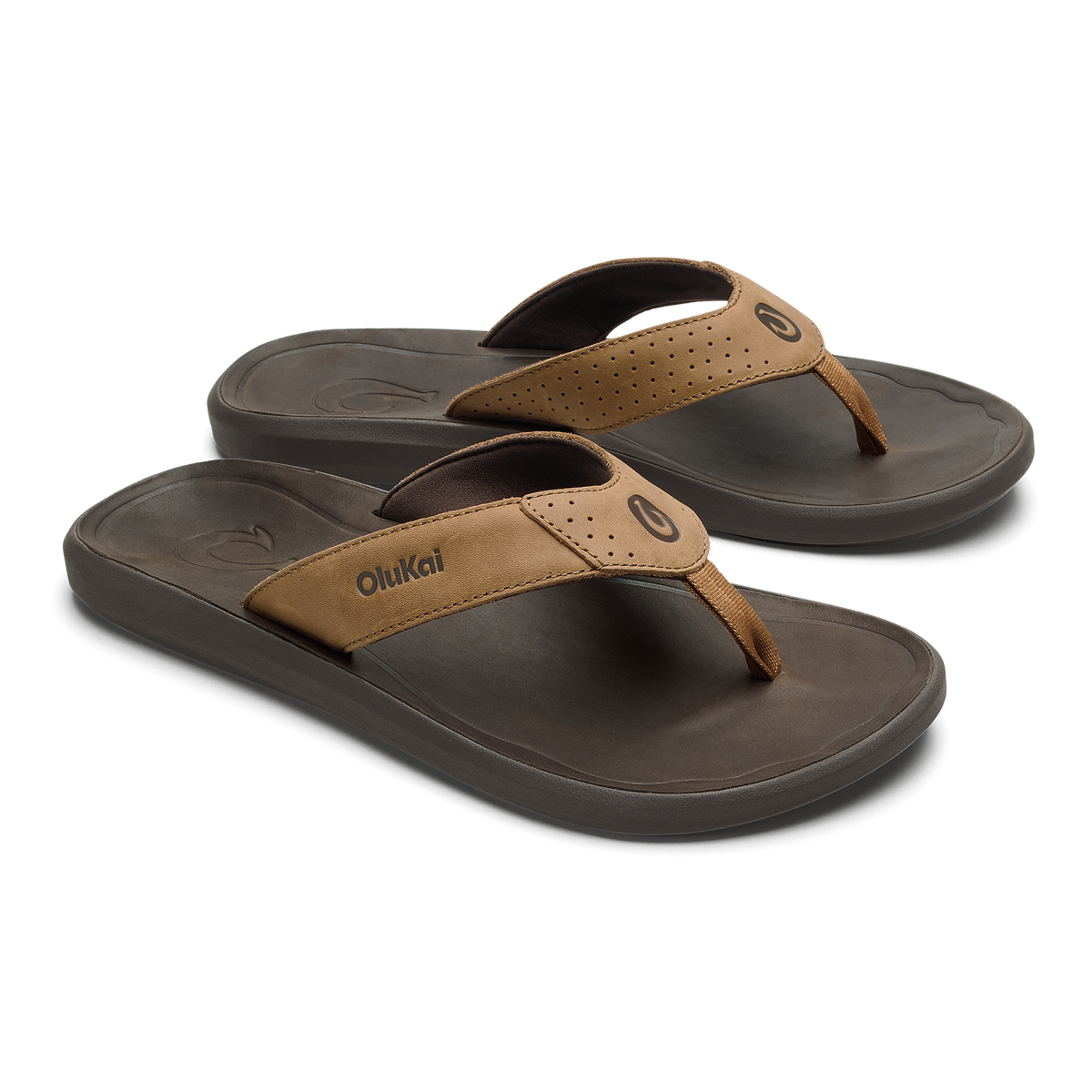 OluKai Men|New Arrivals | Pili - Tan / Dark Java