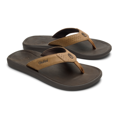 OluKai Men|New Arrivals | Pili - Tan / Dark Java