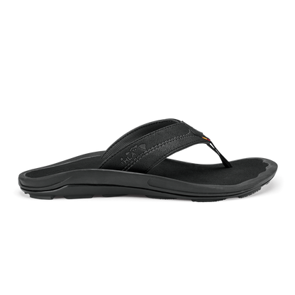 OluKai Men | Kīpī Men’s Comfortable Beach Sandals - Black