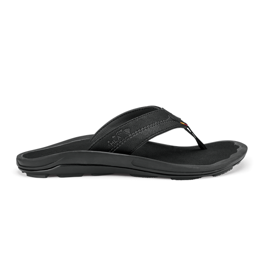 OluKai Men | Kīpī Men’s Comfortable Beach Sandals - Black