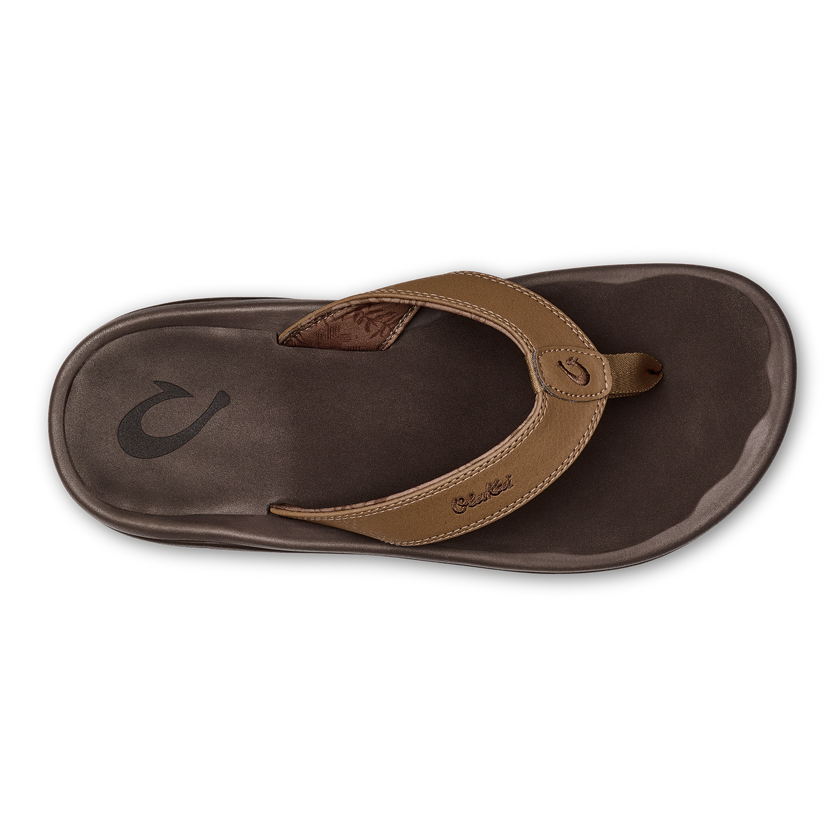 OluKai Men | ‘Ohana Men's Best Selling Beach Sandals - Tan / Dark Java