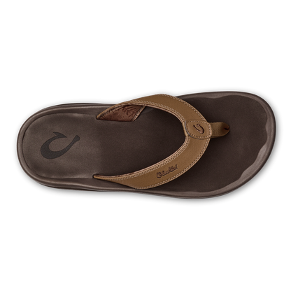 OluKai Men | ‘Ohana Men's Best Selling Beach Sandals - Tan / Dark Java