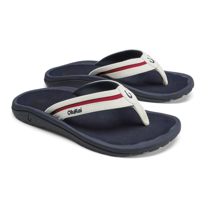 OluKai Men | ʻOhana Pālua - Bright White / Americana