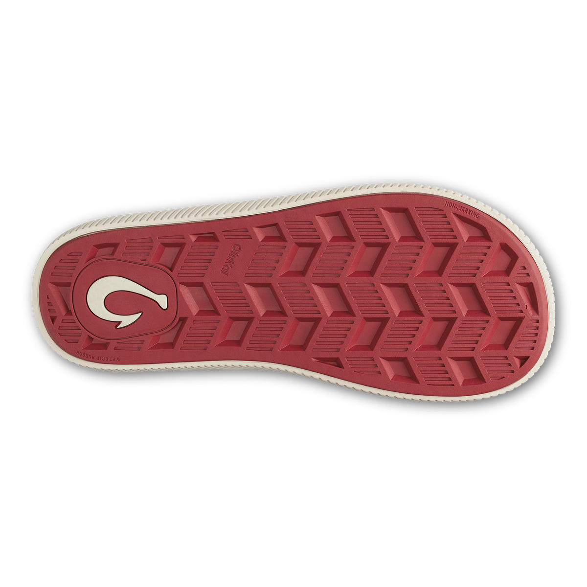 OluKai Men|New Arrivals | Ulele - Off White / Deep Red