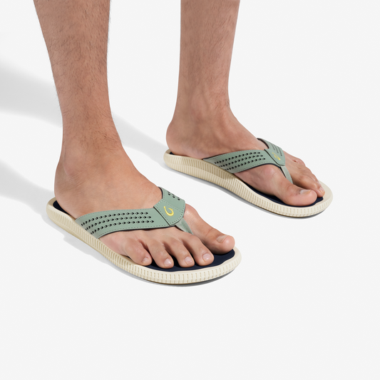 OluKai Men|New Arrivals | Ulele - Seagreen / Trench Blue