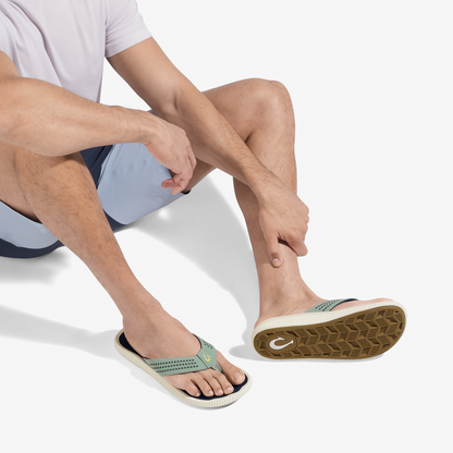 OluKai Men|New Arrivals | Ulele - Seagreen / Trench Blue