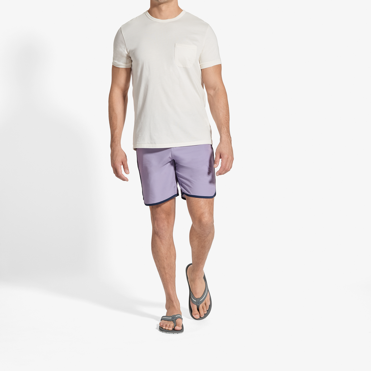 OluKai Men | ʻOhana Palua - Cloud Grey / Rock
