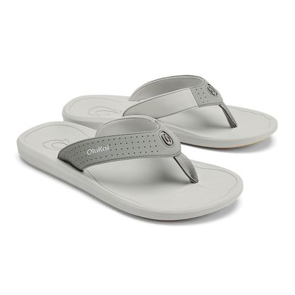 OluKai Men | Ki‘i Men’s Water Ready Beach Sandals - Ash / Sterling
