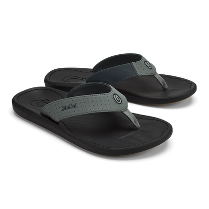 OluKai Men | Ki‘i Men’s Water Ready Beach Sandals - Rock / Lava Rock