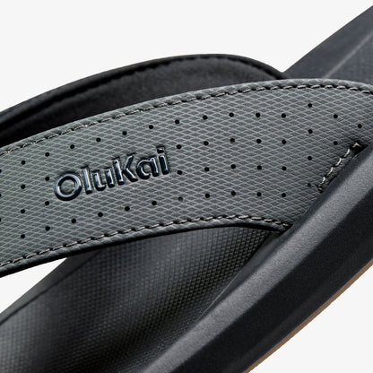 OluKai Men | Ki‘i Men’s Water Ready Beach Sandals - Rock / Lava Rock