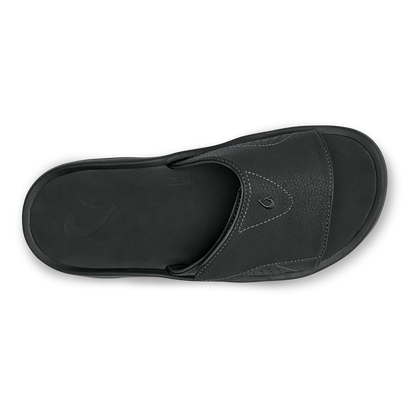 OluKai Men | Nalu Slide Men's Beach Slide Sandals - Black