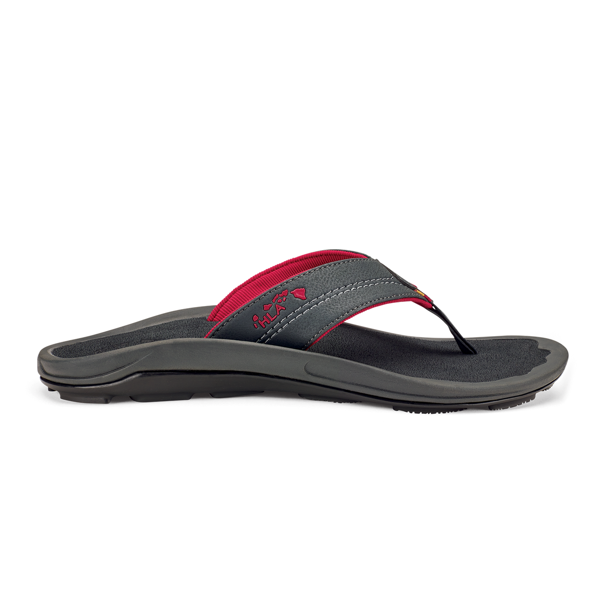 OluKai Men | Kīpī Men’s Comfortable Beach Sandals - Dark Shadow