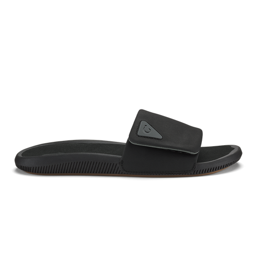OluKai Men|New Arrivals | Ulele Slide - Lava Rock / Lava Rock