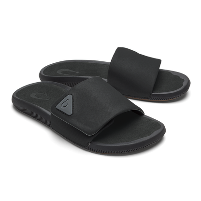 OluKai Men|New Arrivals | Ulele Slide - Lava Rock / Lava Rock
