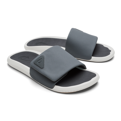 OluKai Men|New Arrivals | Ulele Slide - Rock / Rock