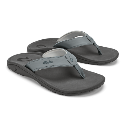 OluKai Men | ‘Ohana Men's Best Selling Beach Sandals - Ash / Rock