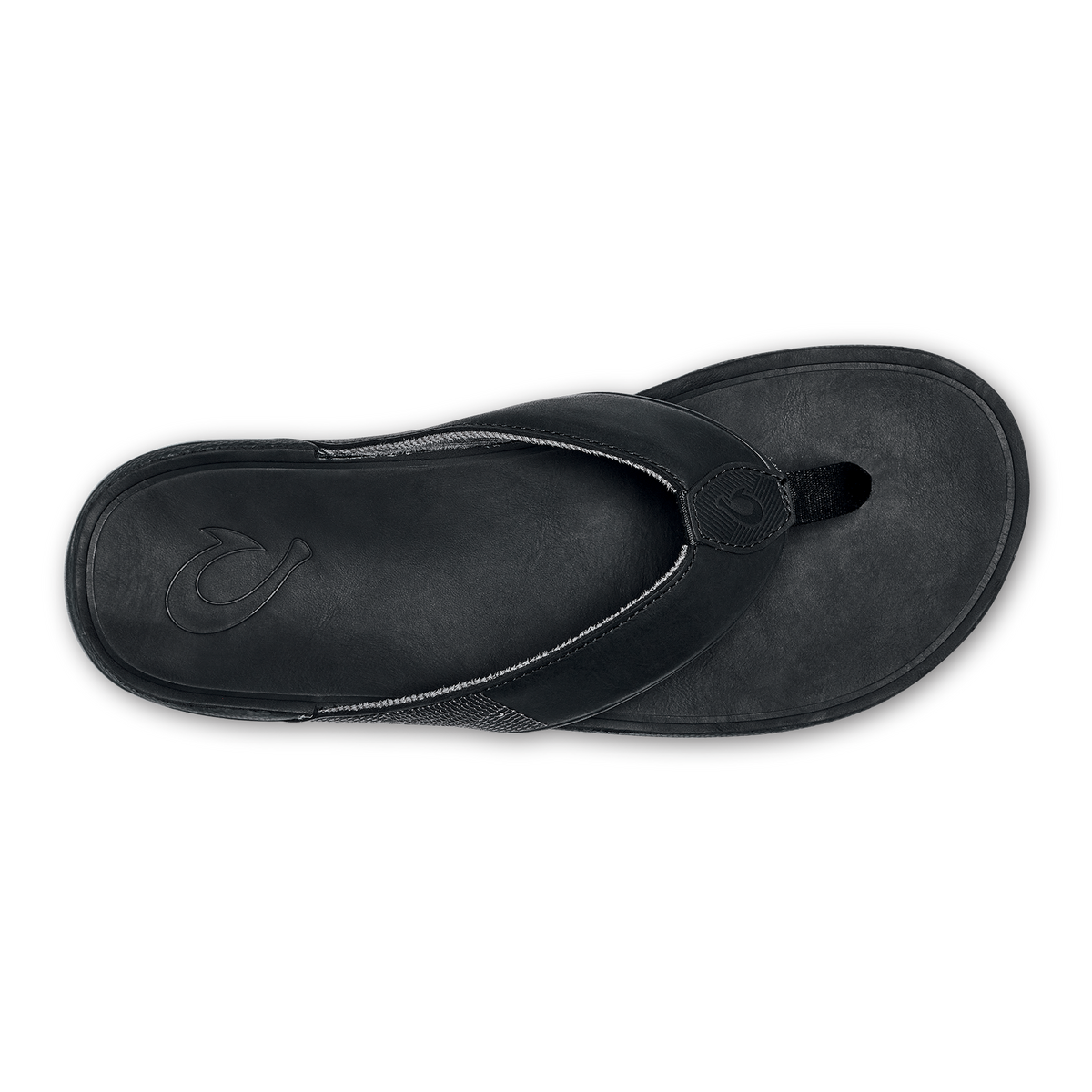 OluKai Men | Tuahine Men's Waterproof Leather Beach Sandals - Black