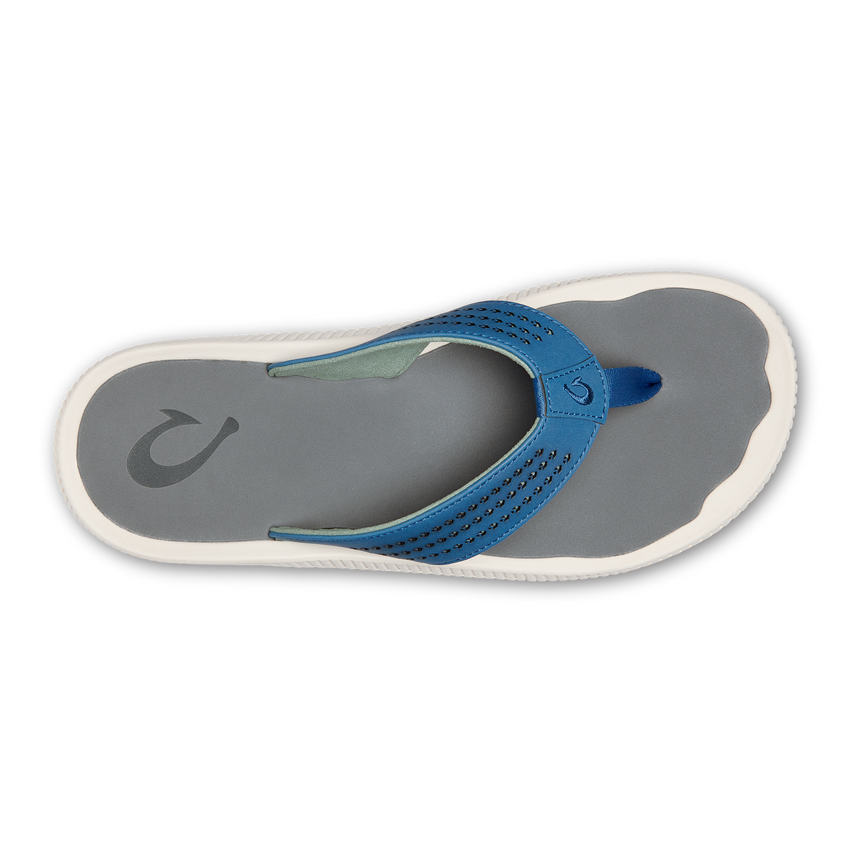 OluKai Men | Ulele Men's Beach Sandals - Slate Blue / Charcoal
