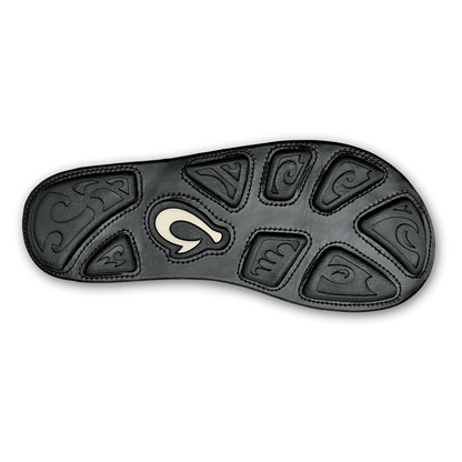 OluKai Men | OluKai Mea Ola - Black | Men's Leather Beach Sandals