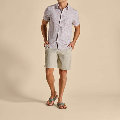 OluKai Men | Hiapo - Odyssey Grey / Sahara Men’s Leather Beach Sandals