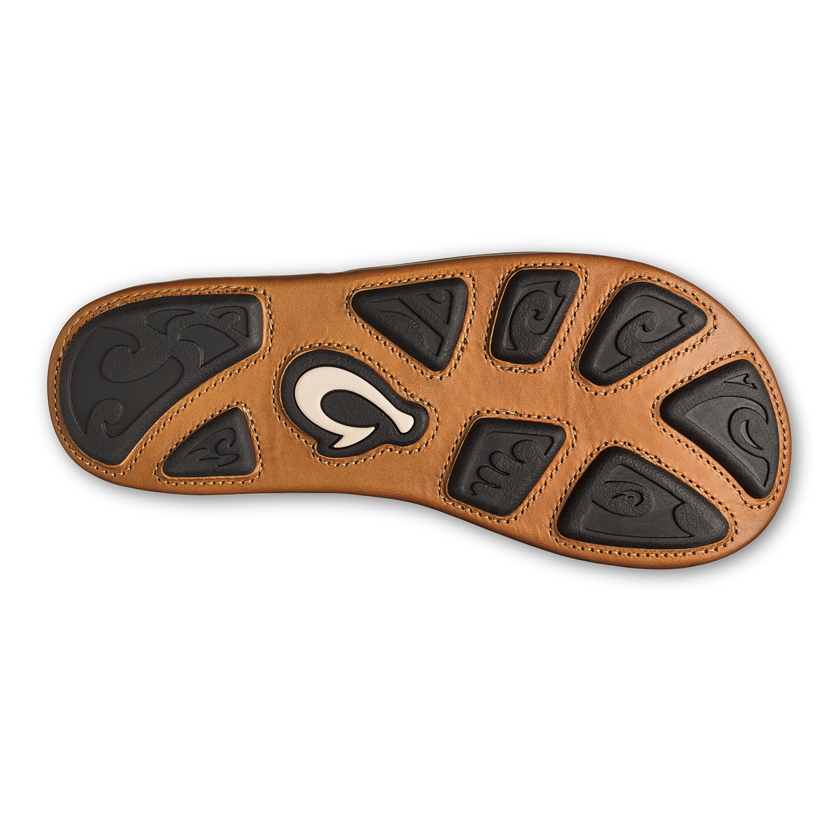 OluKai Men | Hiapo - Odyssey Grey / Sahara Men’s Leather Beach Sandals