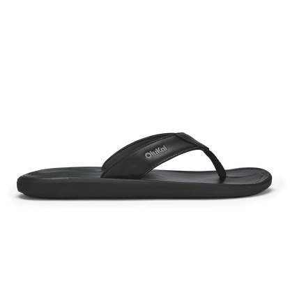 OluKai Men | Pili Men’s Waterproof Leather Sandals - Lava Rock