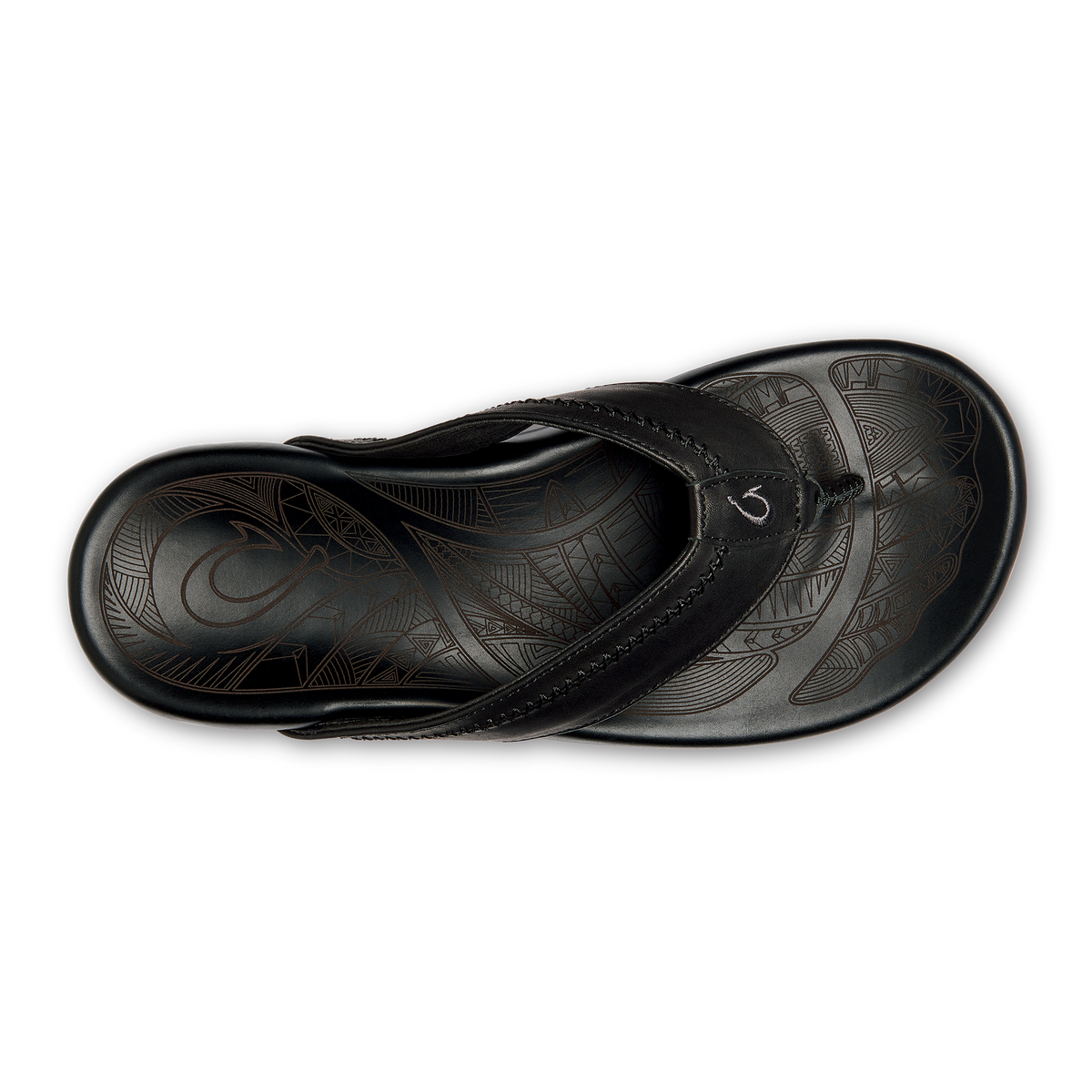 OluKai Men | Hiapo - Lava Rock Men’s Leather Beach Sandals