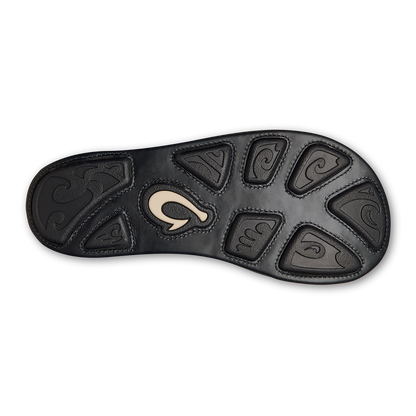 OluKai Men | Hiapo - Lava Rock Men’s Leather Beach Sandals