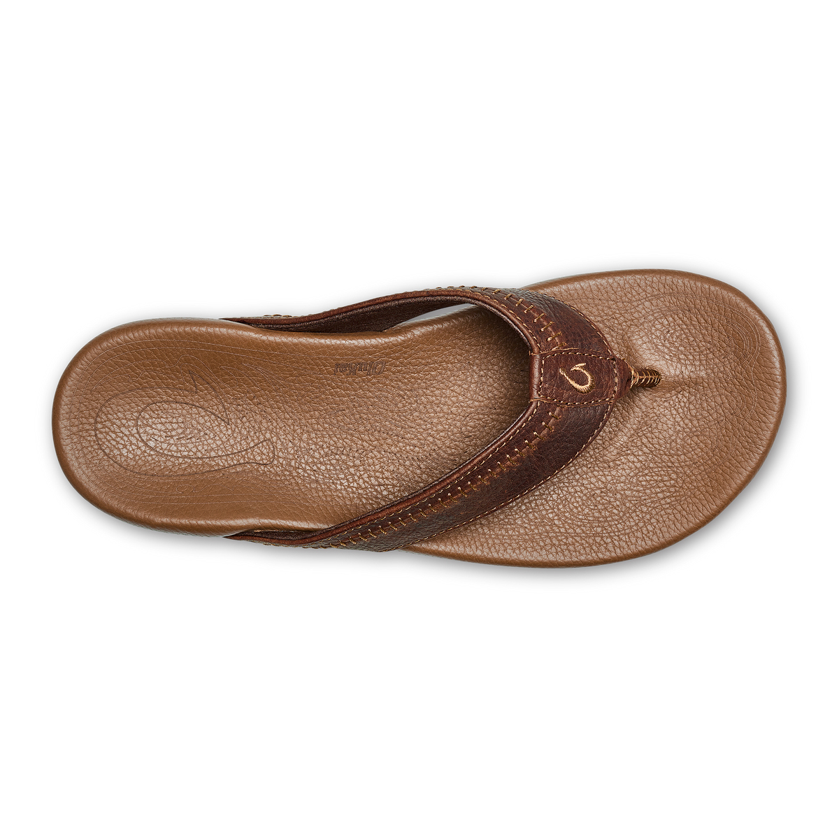 OluKai Men | Hiapo -Dark Java / Toffee Men’s Leather Beach Sandals