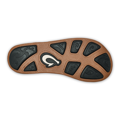 OluKai Men | Hiapo -Dark Java / Toffee Men’s Leather Beach Sandals