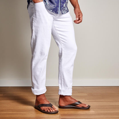 OluKai Men | ‘Ilikai Men‘s Leather Beach Sandals - Dark Wood