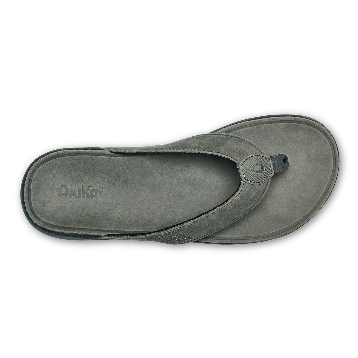 OluKai Men | Tuahine Men's Waterproof Leather Beach Sandals - Rock