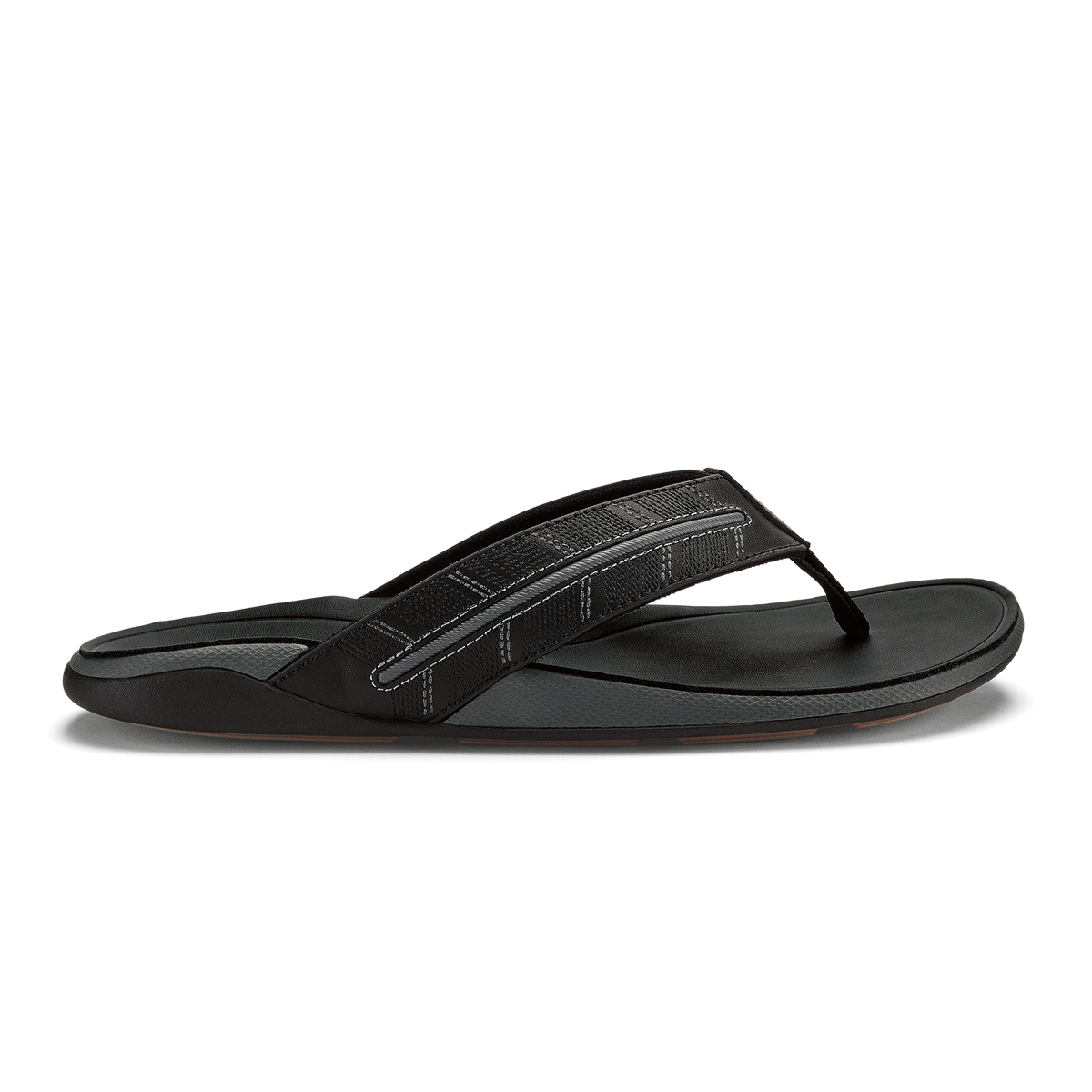 OluKai Men|New Arrivals | Tuahine Palm - Lava Rock / Dk Shadow
